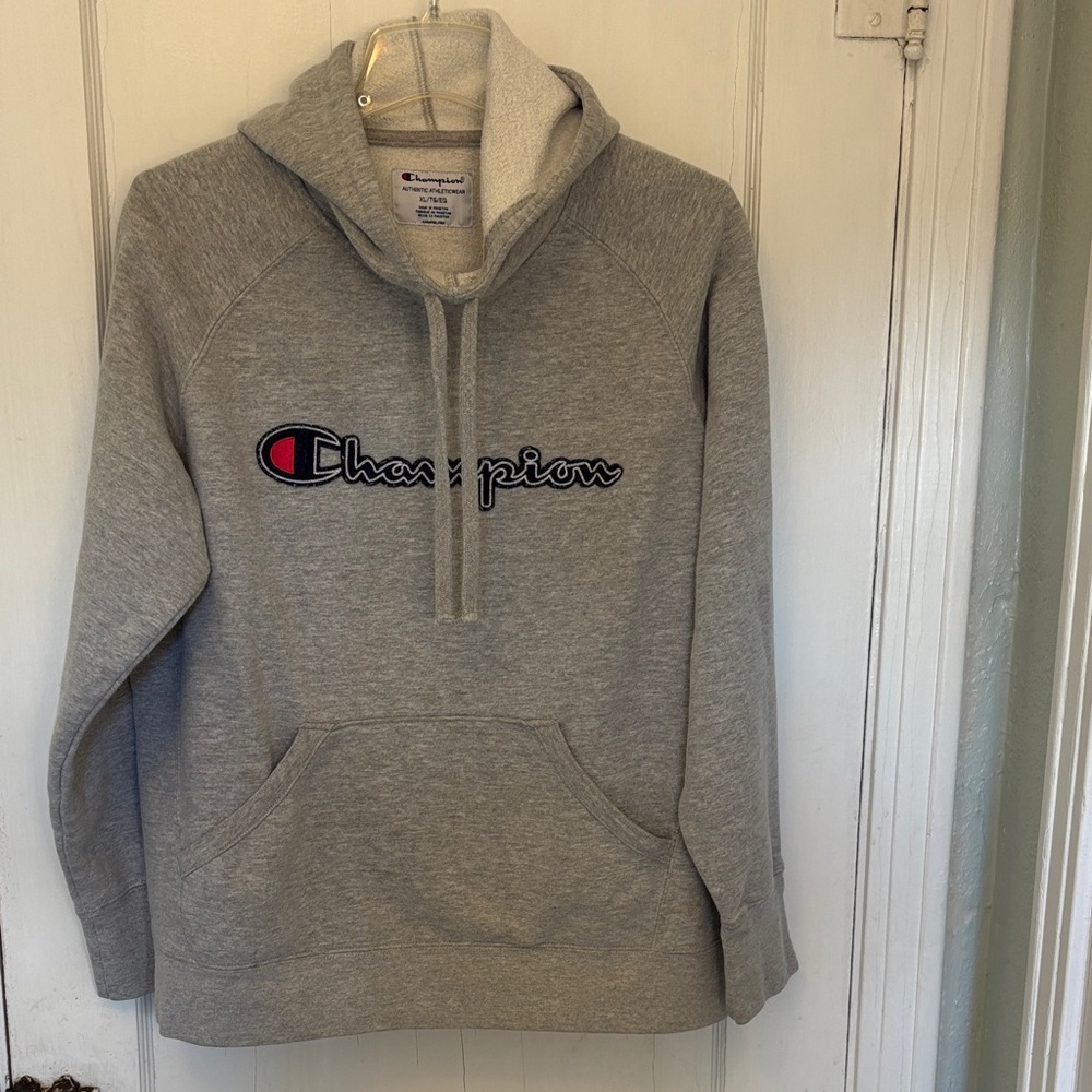 Champion Heather Gray Pullover Hoodie
